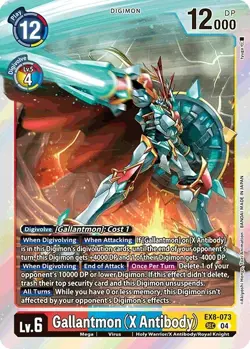 EX8-073 Gallantmon (X Antibody) : Secret Rare Digimon Card : EX08: Chain of Libe - Image 1