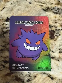 Pokemon Center x Bear Walker Gengar Skateboard Card: 1099/1250 - Image 1