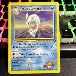 Pokemon TCG Dewgong Gym Challenge Misty's Card 54/132 Regular NM Condition - Image 1