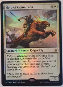 Hero Of Goma Fada - Foil - Battle For Zendikar - MTG [Excellent] - Image 1