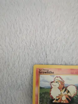 Growlithe 28/102 Base Set Unlimited WOTC Vintage Pokemon - Image 2
