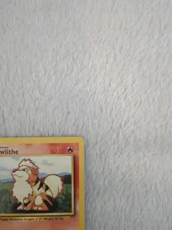 Growlithe 28/102 Base Set Unlimited WOTC Vintage Pokemon - Image 3