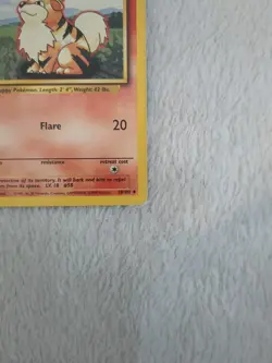 Growlithe 28/102 Base Set Unlimited WOTC Vintage Pokemon - Image 5