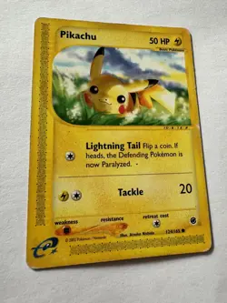 Pikachu 124/165 Expedition Base Set Rare 2002 Pokemon TCG - Image 2