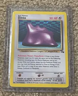 Ditto 3/62 Fossil Holo Unlimited Excellent Condition Pokemon TCG - Image 1