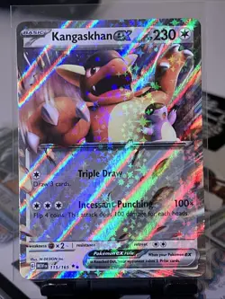 Pokemon TCG Scarlet & Violet Kangaskhan EX 115/165 Double Rare Holo - Image 1