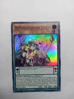 Yu-Gi-Oh! TCG DoSolfachord Cutia Ancient Guardians ANGU-EN014 1st Edition Super - Image 1