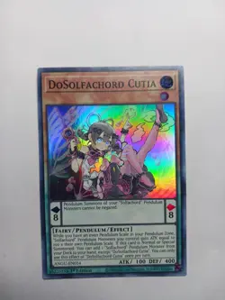 Yu-Gi-Oh! TCG DoSolfachord Cutia Ancient Guardians ANGU-EN014 1st Edition Super - Image 2