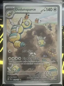 2023 Dudunsparce Holo Illustration Rare Pokemon TCG Paldea Evolved Card 229/193 - Image 1