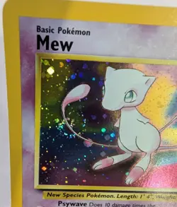 Pokemon Card Mew Swirl Holographic Black Star Promo #9 Card WOTC 1999-2000 Vtg - Image 4