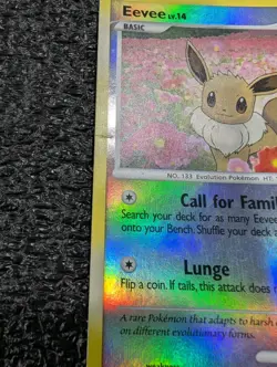 Pokemon Eevee Platinum STAMPED Reverse Holo 62/100 TCG Card Hp - Image 2