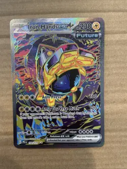 Pokemon TCG Iron Hands EX Double Rare Holo Card 154/131 Near Mint Condition - Image 1