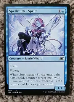 1x X1 Spellstutter Sprite -Jumpstart Near Mint NM - Common Magic MTG Regular - Image 1
