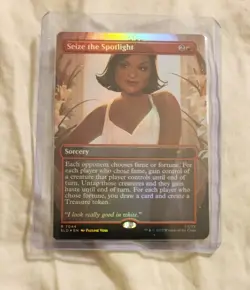 MTG Seize The Spotlight 7044 Foil Dwight's Destiny Bonus Secret Lair The Office - Image 1