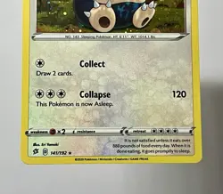 Snorlax 141/192 (NM) Cosmos Promo Sword & Shield: Rebel Clash 2020 Pokemon - Image 4
