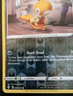 Scraggy 098/203 Reverse Holo Common Sword & Shield: Evolving Skies Pokemon TCG - Image 4