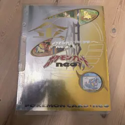 Pokemon Neo Premium File 1 Folder Complete Set Japanese Promo - Image 1