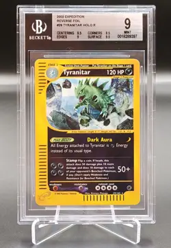 🍀Pokemon BGS 9 Tyranitar 29/165 reverse ENGLISH Expedition graad psa Pokemon🍀 - Image 1