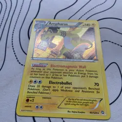 Pokemon TCG Ampharos Dragons Exalted 40/124 Holo Holo Rare LP - Image 2