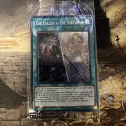 CH01-EN019 The Fallen & The Virtuous Secret Rare 1st Ed YuGiOh Sealed - Image 1