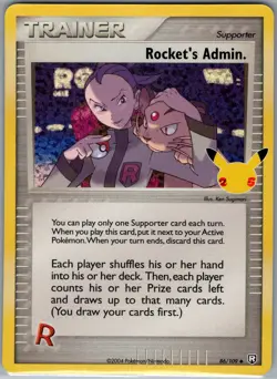 Rocket's Admin. 86/109 Holo Celebrations: Classic Collection - Pokemon Card - NM - Image 1