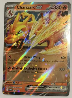 Pokemon TCG Promo 056 Charizard EX Reverse Holo Card 145/167 Carmine - Image 1