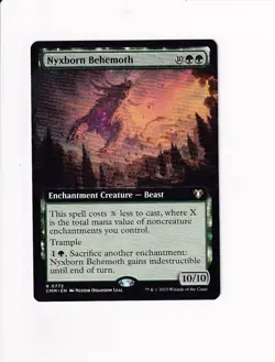 2023 MTG MAGIC COMMANDER MASTERS EXTENDED ART NYXBORN BEHEMOTH - Image 1