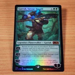 MTG - Garruk, Savage Herald Foil NM Near Mint Core M21 336, 2020 - Image 1