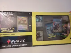 MTG March Of The Machine Cavalry Charge Deluxe Commander Deck Kit Costco Masters - Image 1