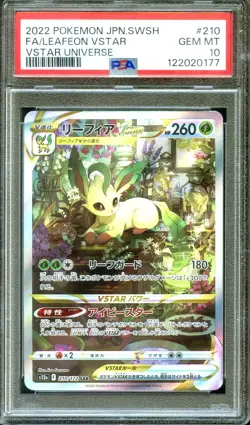 PSA 10 - Leafeon Vstar 210/172 SAR Vstar Universe - Japanese Pokemon - Image 1