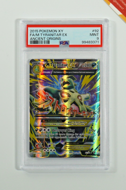 Pokemon PSA 9 M Tyranitar Ex #92 Full Art Ancient Origins 2015 English - Image 1