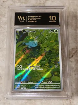 Wag Graded Gem Mint 10 Bulbasaur 166/165 Sv: Scarlet & Violet 151 Holo Pokemon - Image 1