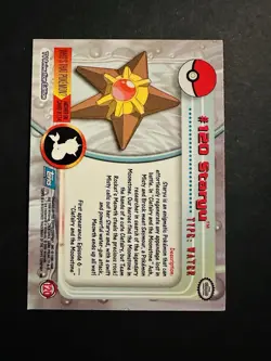 Pokemon Topps Series 3 Blue Logo Non Holo #120 Staryu - Image 2