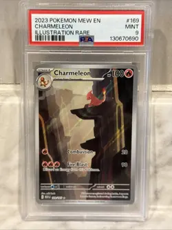 Pokemon Mew 2023 En-151 Illustration Rare #169 Charmeleon PSA 9 Mint - Image 1