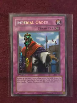 YUGIOH Imperial Order PSV-104 Secret Rare 1st Edition - Image 1