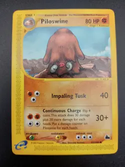 Pokemon Card Piloswine 43/144 common 2003 Skyridge LP - Image 2