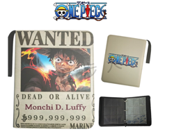 One Piece TCG Binder leather Card Book ALBUM Storage 4 9 GRID WANTED LUFFY - Image 2