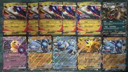 POKEMON LUCARIO BLASTOISE ZAPDOS MEGA LATIAS EX 3D 11 JUMBO PROMO CARD LOT LOOK! - Image 1