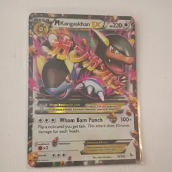 Mega Kangaskhan EX Flashfire Ultra Rare 79/106 Pokemon Card. - Image 1