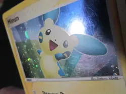 MINUN HOLO POKEMON CARD TRAINER KIT 6/12 W/ SWIRL LIGHTLY PLAYED EX - Image 5