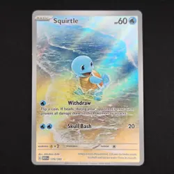 Pokemon TCG Card Squirtle 170/165 S&V 151 Illustration Rare *English* - NM - Image 1