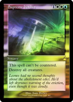 Supreme Verdict Foil Retro Frame Ravnica Remastered NM MTG - Image 1