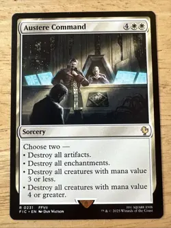 x1 Austere Command R MTG Commander: Final Fantasy M/NM, English - Image 1