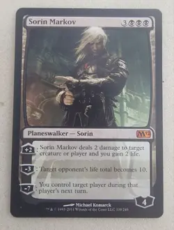 Sorin Markov | NM | Magic 2012 | M12 #109 | MTG - Image 1