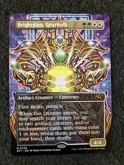 Magic The Gathering MTG - Brightglass Gearhulk (Borderless) - Aetherdrift - Image 1