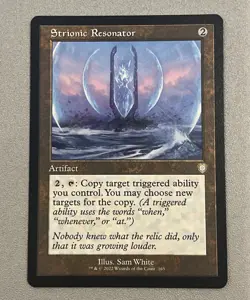 STRIONIC RESONATOR mtg NM-M The Brothers War Commander Rare Retro Frame - Image 1