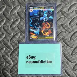 Pokemon TCG Phantasmal Flames Mega Charizard X EX 125/094 SAR ENGLISH NEW - Image 1