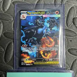 Pokemon TCG Phantasmal Flames Mega Charizard X EX 125/094 SAR ENGLISH NEW - Image 2