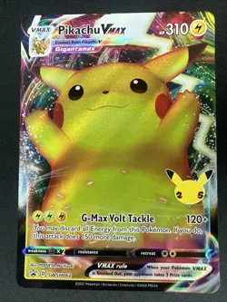 Pikachu VMAX swsh062 Full Art Black Star Promo Pokemon Celebrations (NM) - Image 1