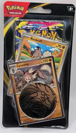 Pokemon TCG Mega Evolution Checklane Blister Rockruff & Lycanroc - Image 1